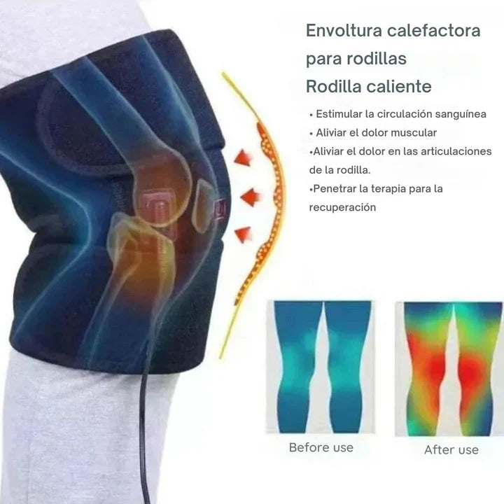 HeatFlex- Rodillera Termica Enchufe Artritis