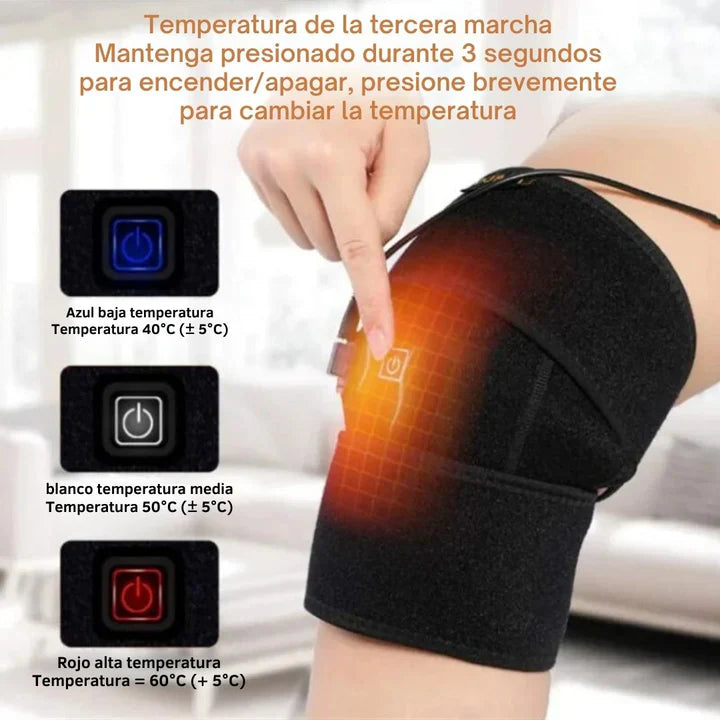 HeatFlex- Rodillera Termica Enchufe Artritis